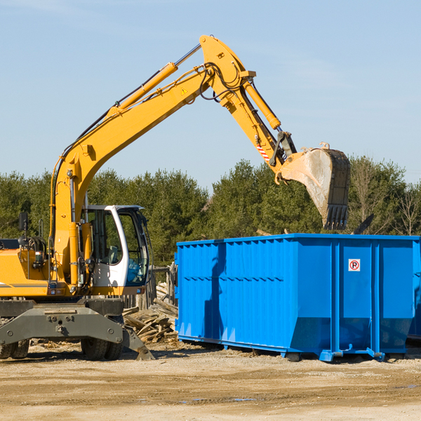 are there any restrictions on where a residential dumpster can be placed in Hampton